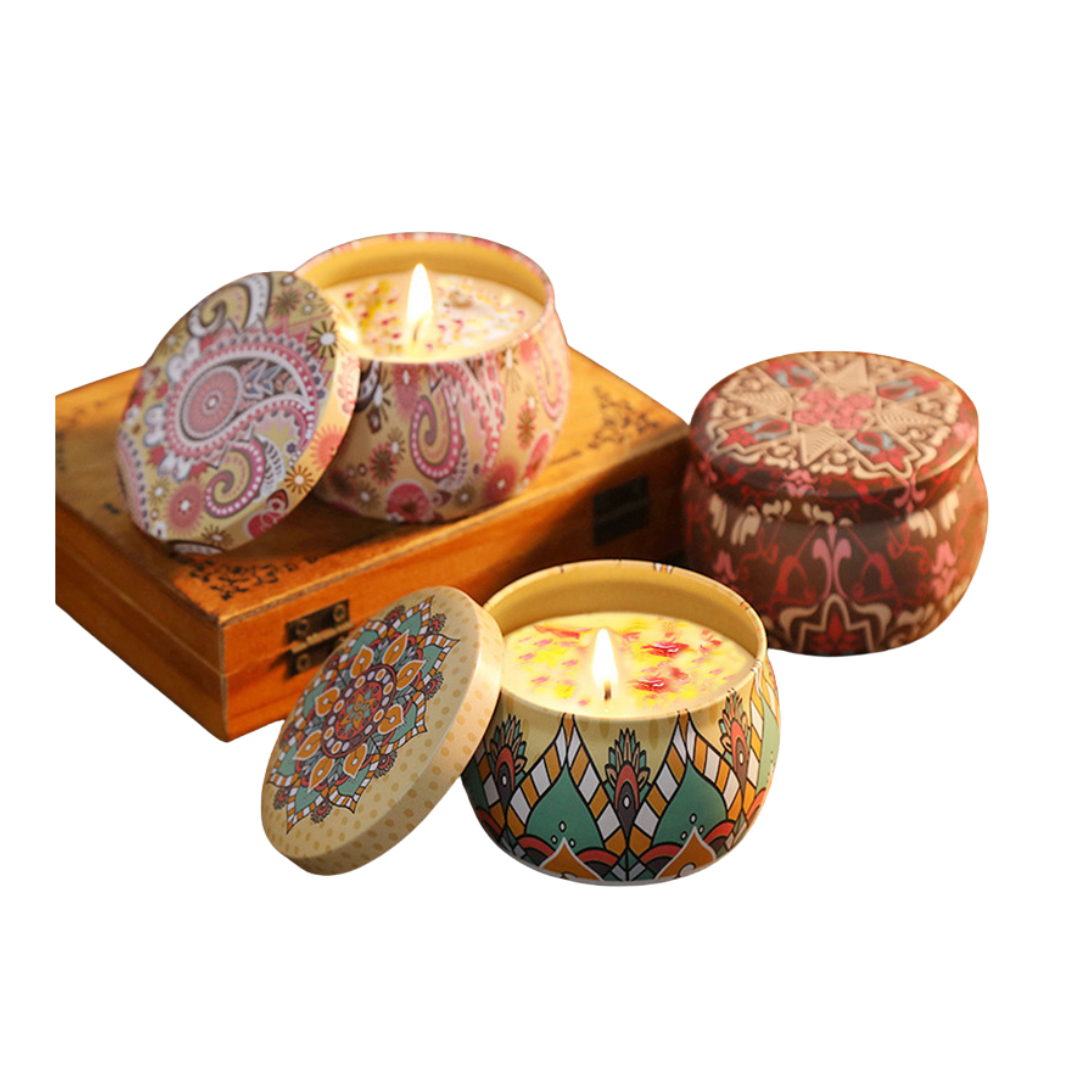 Tinplate Box Jar Aromatherapy Candle