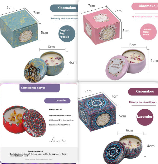 Tinplate Box Jar Aromatherapy Candle