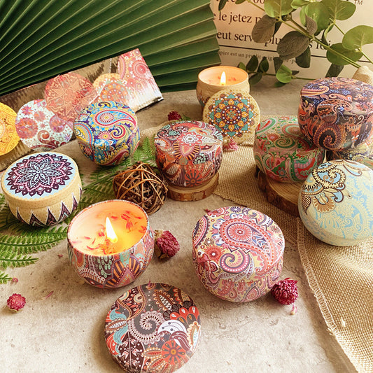 Tinplate Box Jar Aromatherapy Candle