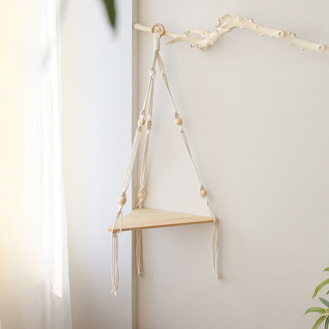 Macrame Shelves For Bedroom Plant Boho Home Decor